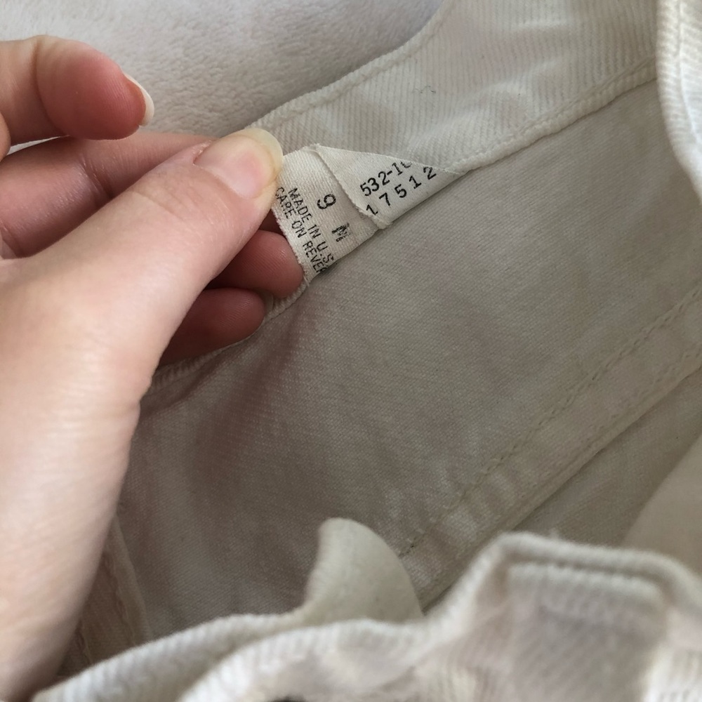 S O L D // LEVI/ vintage white high-rise jeans - Picture 5 of 5